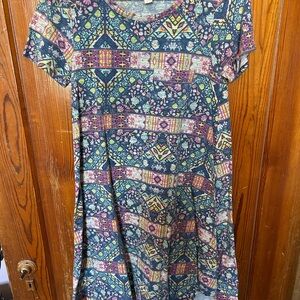 Colorful Geometric Pattern Dress